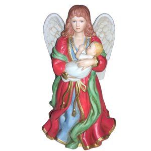 HOMCO Christmas Angel with Baby 1432